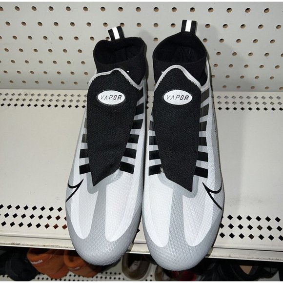 Nike Vapor Edge Pro 360 Mens Football Cleats Size 13 Gray White Black - Picture 4 of 8